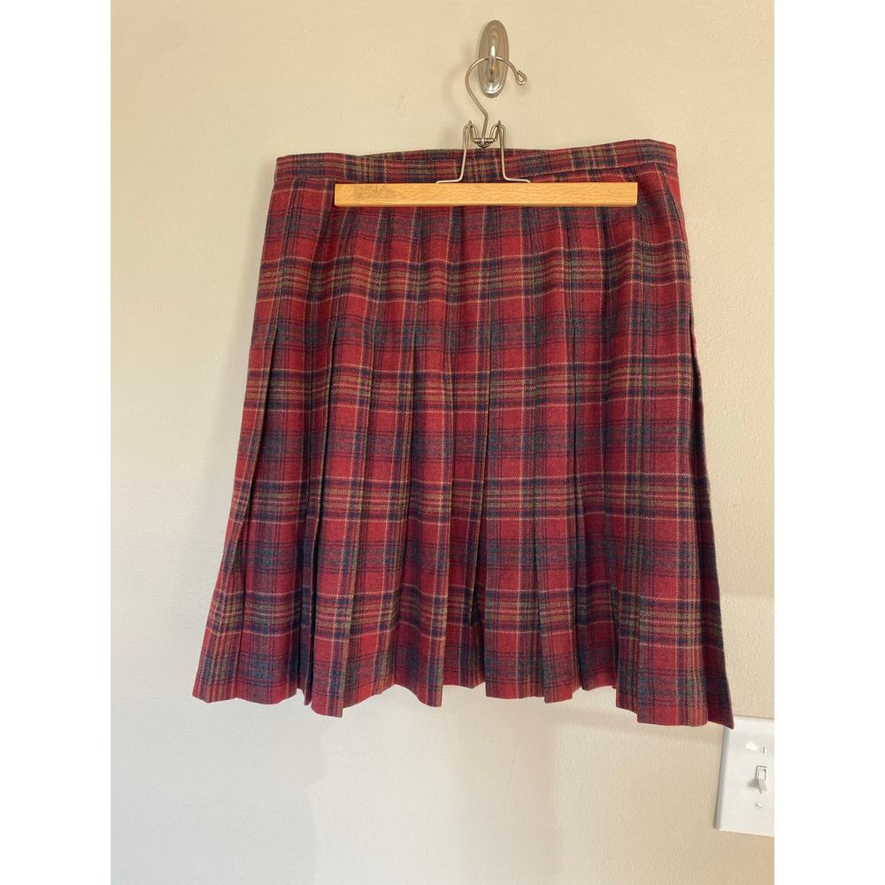 Pendleton Knockabout Pleated Plaid Wool Skirt Adj… - image 3